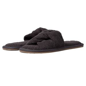 ✅Barefoot Dreams Towel Terry Sandal, Cozy Open Back House Slippers